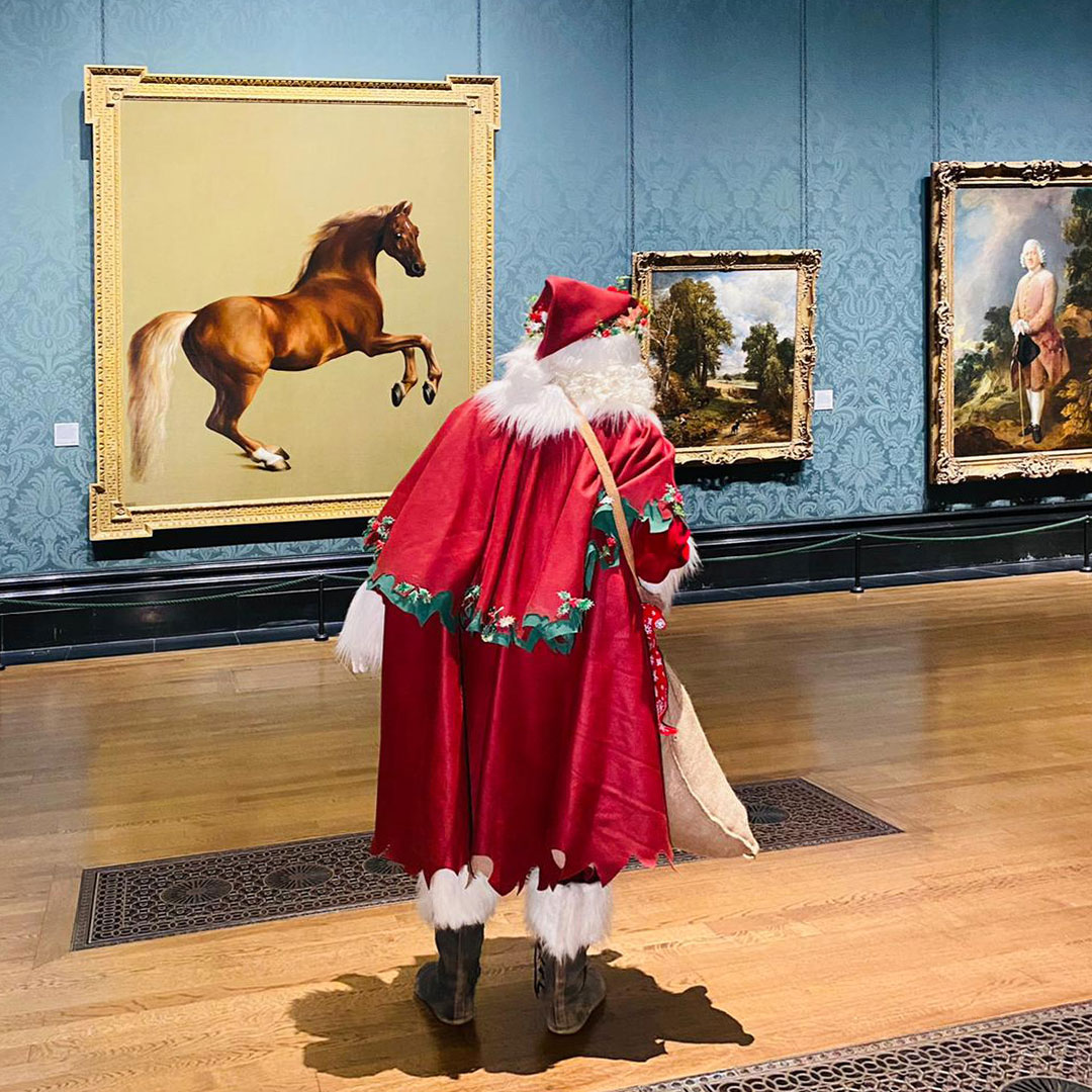 NationalGallery's tweet photo. Have you heard? Throughout November and December you can come and visit Father Christmas in his London home at the Gallery and help his elves with preparations for the busiest Christmas yet!

You can book your tickets here: https://t.co/UqZLUWyPYd https://t.co/Yw4aZEcoag