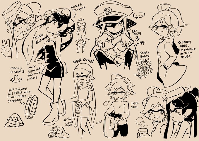 Doodling and random notes/studies. 
