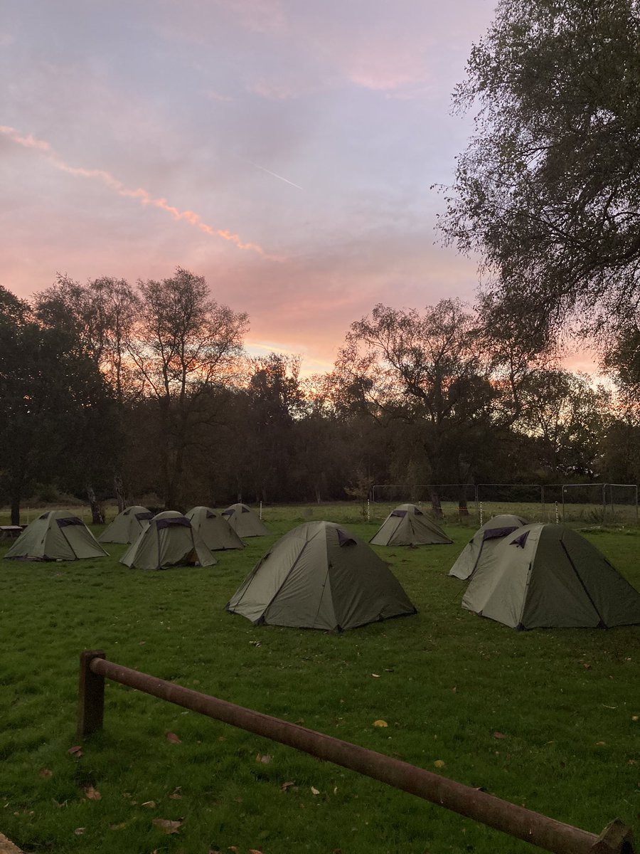 Silver #DofE weekend so far - blocked paths, plenty of blisters and absolutely stunning sunrises! #acf #armycadets #dukeofedinburgh #expedition