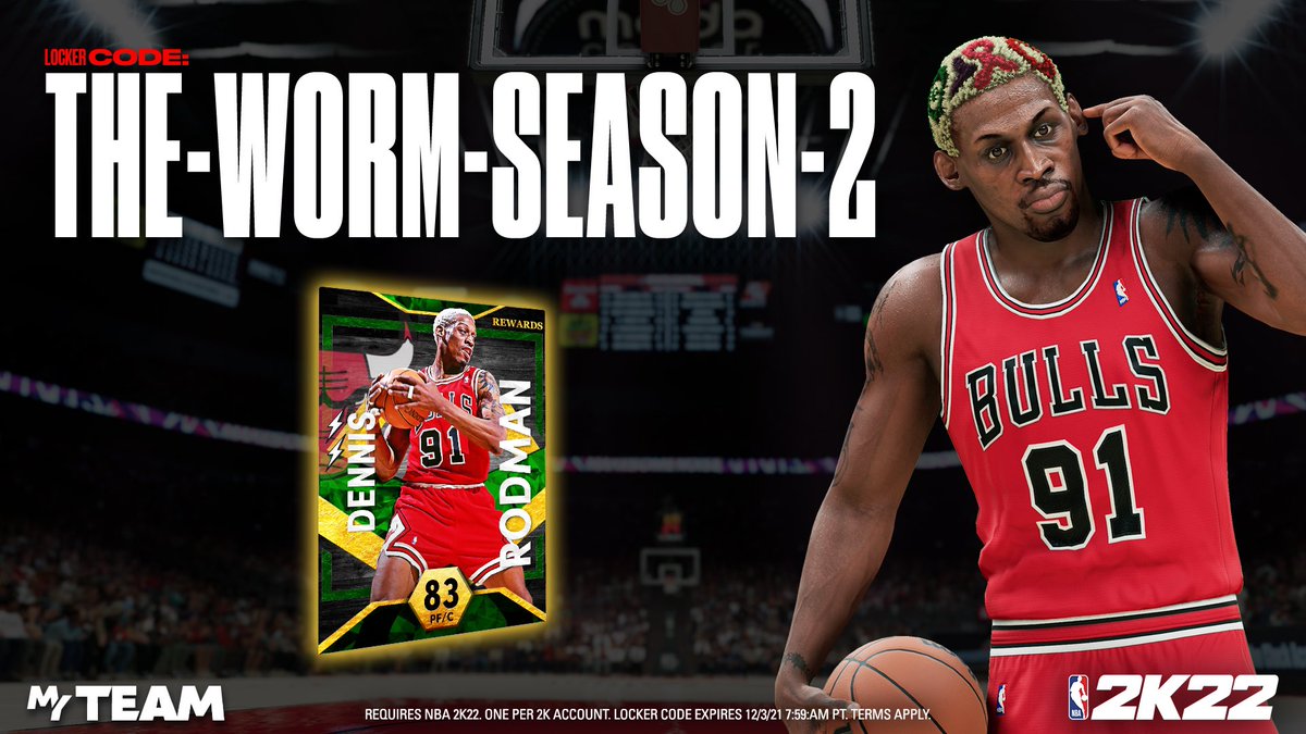 LockersCode's tweet photo. #LockerCode 🔥 ICYMI in the Courtside Report, use this #code for Evolution Dennis Rodman.

Available until 12/3/21 8am PT

#NBA2K22 #LockerCodes https://t.co/REaBoMCDa2
