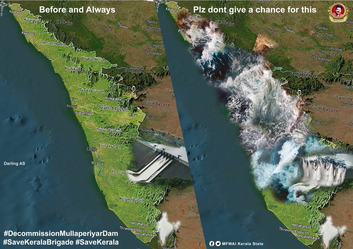 binoyjoy30's tweet photo. #DecommissionMullaperiyarDam
#savekerala
Water Bomb is ticking https://t.co/wOUkUolrcZ