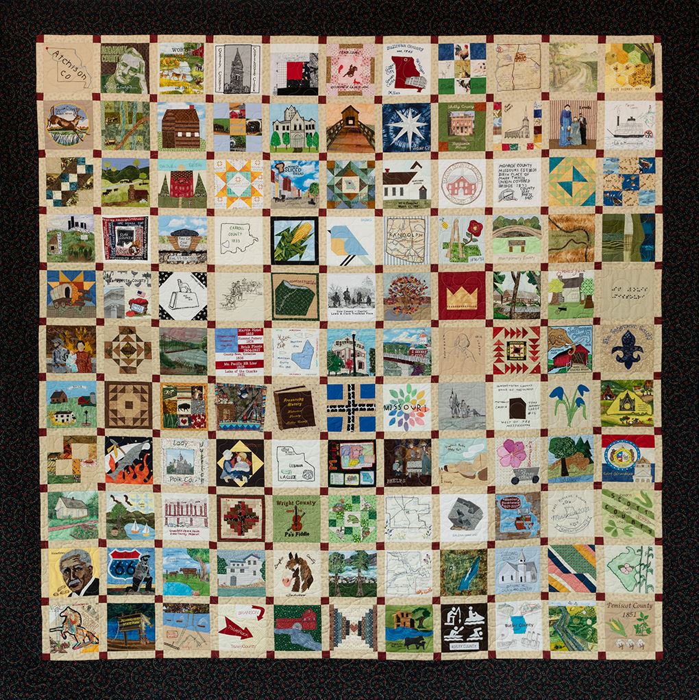 VisitJoplinMO's tweet photo. The Missouri Bicentennial Quilt will be on display on October 27th &amp; 28th in Joplin City Hall.  With one quilt block to represent every MO county and the independent City of STL, the quilt showcases MO culture and style. 
https://t.co/O4qkZdMQsZ 
#JoplinRocks #Missouri2021 https://t.co/POxwG5pD9w