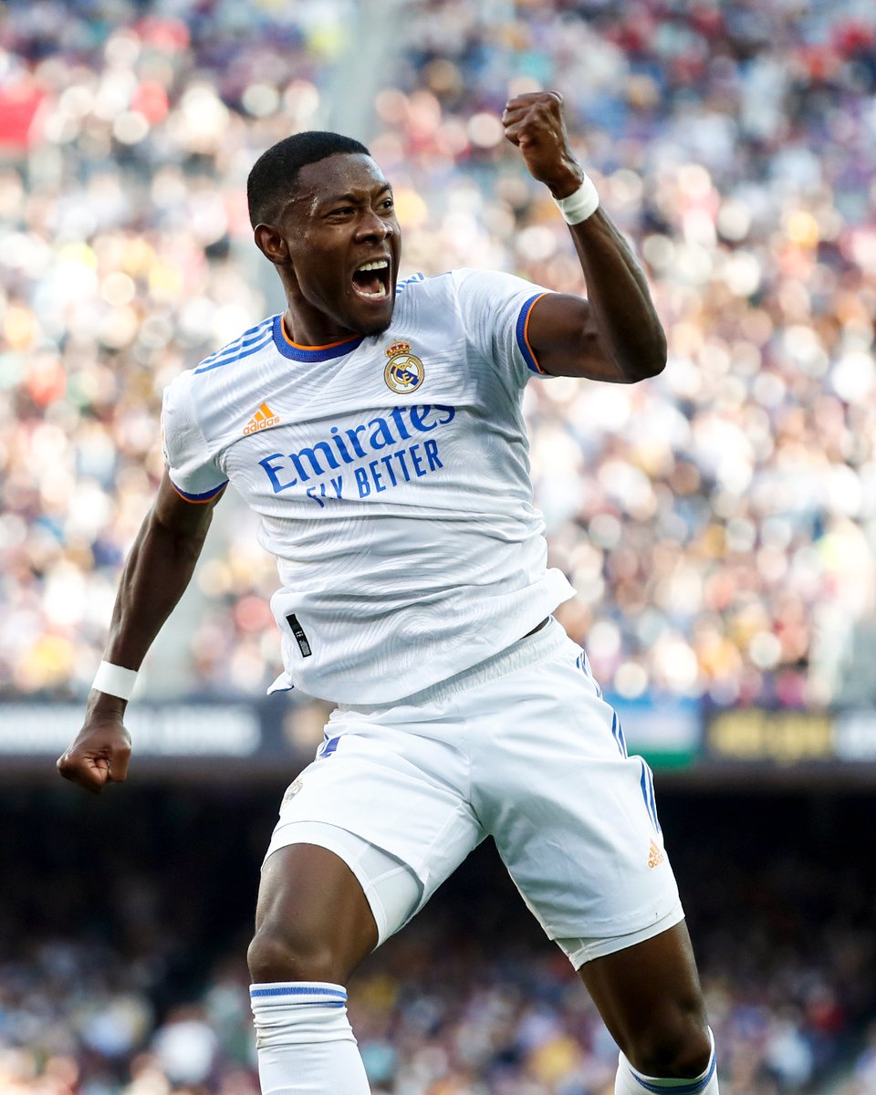 ⚽ ¿Qué se siente al marcar tu ☝️ gol de blanco?
👇 ¡ESTO! 👇
<a href="/David_Alaba/">David Alaba</a> | #ElClásico