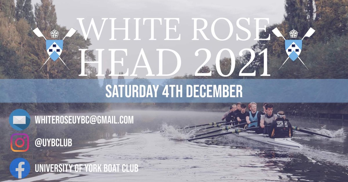 White Rose Head 2021 - Registration Live from Sunday 31st October 💙
