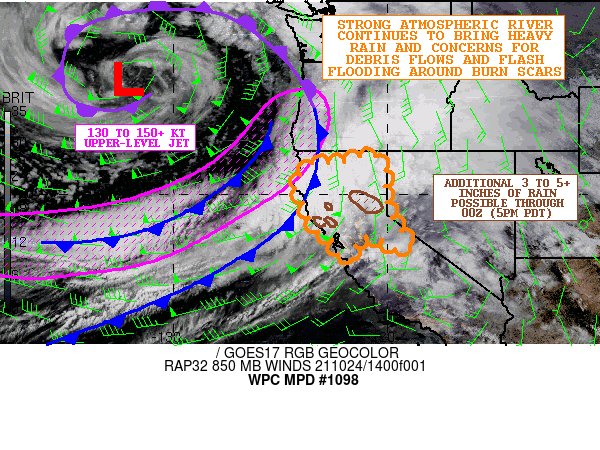 NWSWPC's tweet photo. #WPC_MD 1098 affecting Northern CA, #cawx #nvwx, https://t.co/0OX8tHRPGZ https://t.co/cPPFYPDOop