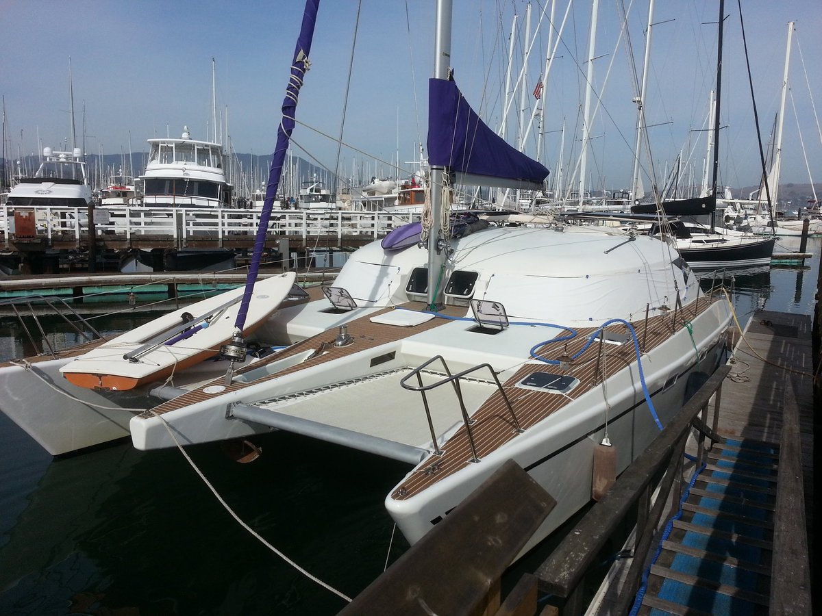 WorldUnivAndSch's tweet photo. California's so beautiful! #Canyon94516, completely open (dry) CA-Pacific ocean hill in Marin, #RodeoLagoon (name from decades ago?), a fast stable #Catamaran with cabin (for warmth & sleeping) & #LaserSailboat with so much to explore ocean-wise #RealisticVirtualEarthForSailing ~ https://t.co/gKfQ7boMXW