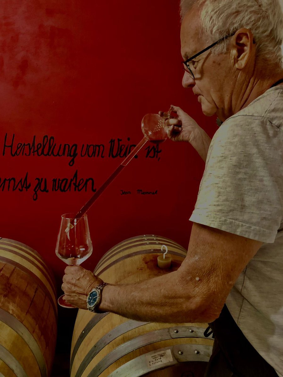 GoepfB's tweet image. Nach dem Wimmeln, Ruhe im Wingert und Arbeit im Keller