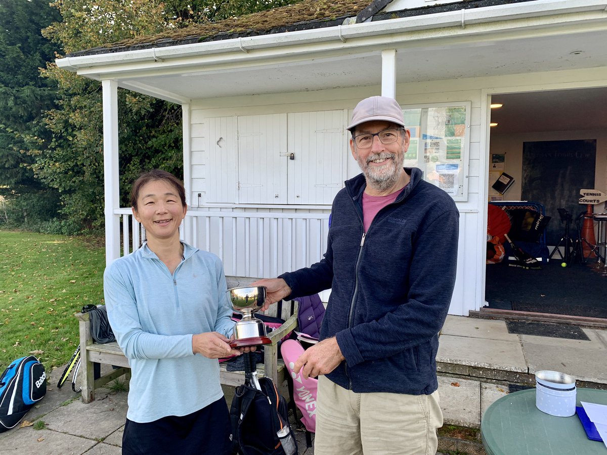 DedhamTennis's tweet photo. A great afternoon at the mixed doubles tournament today, we were really lucky with the weather which was rewarded with a great final between Hilary &amp; Roderick and winners Shiho and Halford. Congratulations to everyone who took part. Special thanks to James for organising. https://t.co/5L8On8VwmC