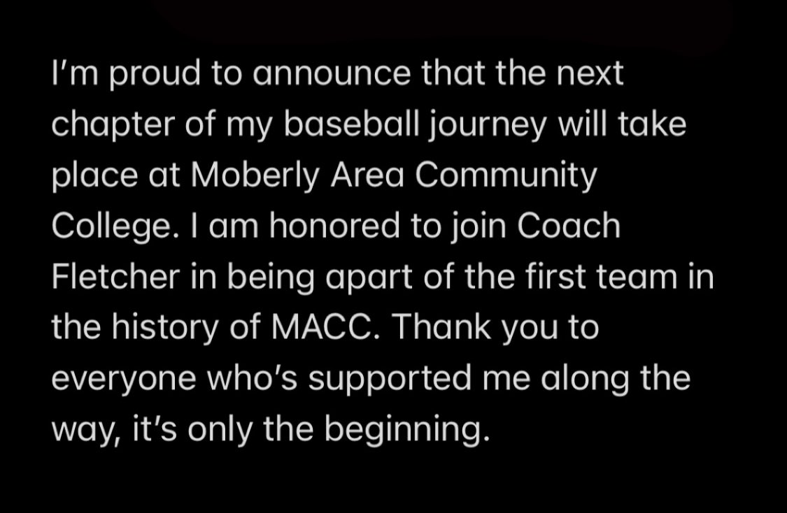 Committed. #JucoBandit <a href="/fzwbaseball/">FZW Baseball</a> @AdidasAsSTL <a href="/EBA_MADE/">Denton McNamee</a> <a href="/ACEBASEBALLDEV/">ACE Baseball Development</a> <a href="/MACC_Baseball/">MACC Baseball</a>
