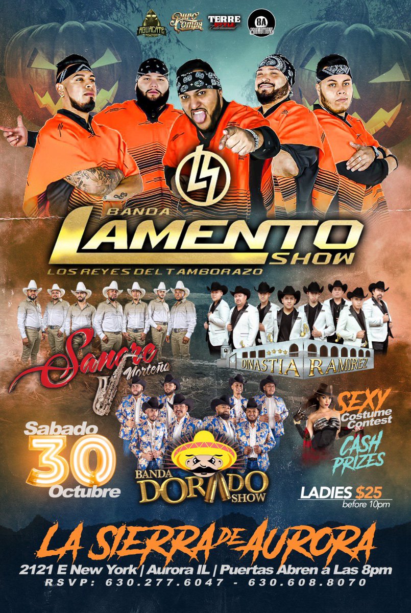 AguacateRecords's tweet photo. @LamentoShow  Weekend Up Next!! 
Friday at #Canton8 in Berwyn
Saturday at #Patron 64 in Villa Pk
Saturday at #LaSierra in Aurora
Saturday at @casa_humilde in Chicago
For Reservations 773.301.9083 
@aguacatepromo @carlosviejonvoz @PuroCompaEnt https://t.co/dQTDLGHk3s
