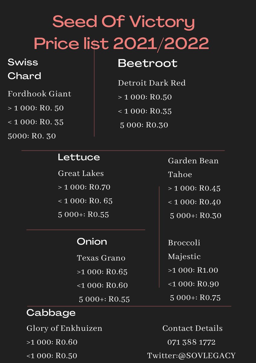 SOVlegacy's tweet photo. Don't forget to pre-order your seedlings
#FarmingTwitter
#VaalTwitter
#SeedlingProduction https://t.co/PqTrxXvi4j
