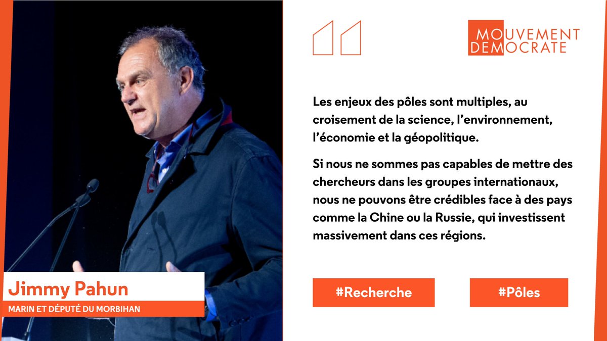 ❄️ L’amendement de <a href="/JimmyPahun/">Jimmy Pahun</a> pour l’augmentation du budget de l'Institut polaire français @_IPEV a été adopté à l’unanimité !

📌 Son analyse pour comprendre les enjeux scientifiques et géopolitiques autour de la recherche en #Arctique et #Antarctique 👉 bit.ly/3vAG3UQ