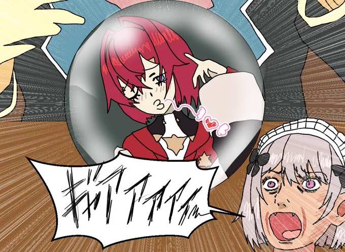 FT:「つまりアンマオ…ってコト!?」

#絵ンジュ #マオのお絵描き帳 #MTG 