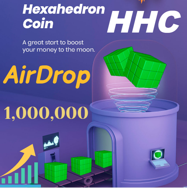 ✅AirDrop HexaHedron Coin

💵💵 Receive 1,000,000 HHC

💵500,000 HHC tokens for each,
the invited user.

Distribution: 10.11.2021.

All the details in the telegram bot:
t.me/HexaHedron_Coi…