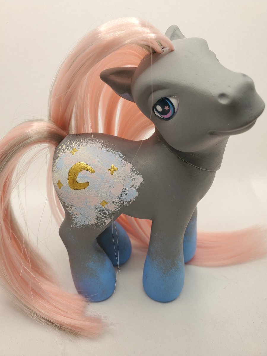 CharmChibi's tweet photo. Realized I never posted a finished pic of this beauty. Celeste was a joy to make and will be looking for her forever home soon. #mlpcustom #mlp #streamcreative https://t.co/sJCJ7DXsVe