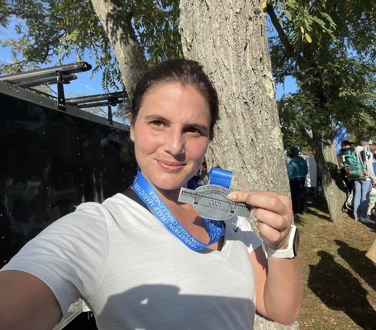 KristinThorne's tweet photo. It may not have been pretty, but I finished! #first13.1 #suffolkcountymarathon https://t.co/ZGoZaI03HG