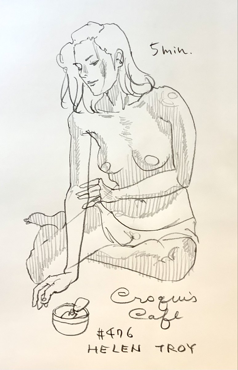 #croquiscafe 
476 Helen Troy
はあ。 