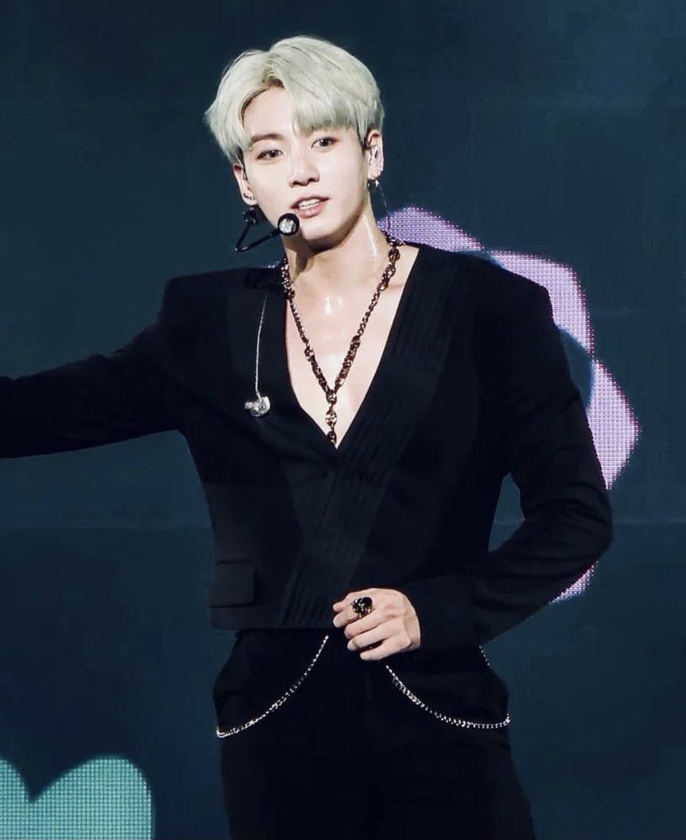 Anyone want to appreciate JK in a chain harness with me? ….☠️💜