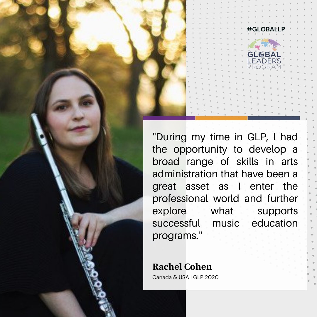 GL_Institute's tweet photo. Cohort News: Rachel Cohen (Canada &amp; USA| GLP 2020) has been appointed Programs Assistant at @chicagosymphony in their Negaunee Music Institute education department.

#Globallp https://t.co/1Y7bDOI3Gv