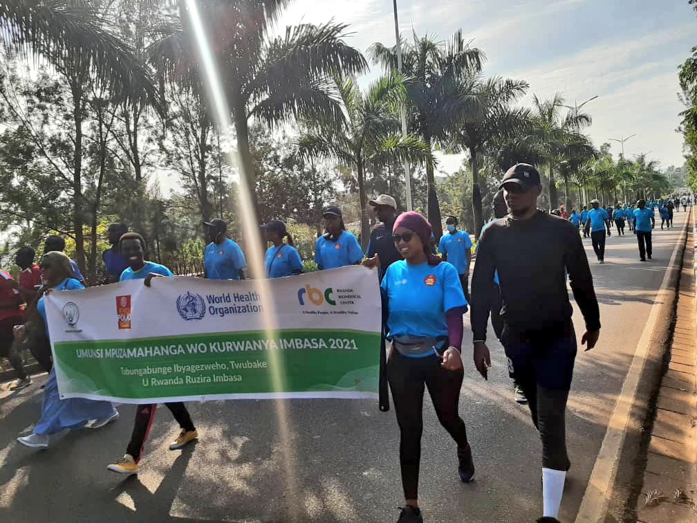 Rotaract250's tweet photo. No child should continue to suffer from any vaccine - preventable disease. This 
#worldPolioDay2021, #Rotaractors in Rwanda joined efforts with the entire Rotary family in a walk to create awareness for #Polio. #WorldPolioDay, #EndPolioNow https://t.co/tgLRyX01TX