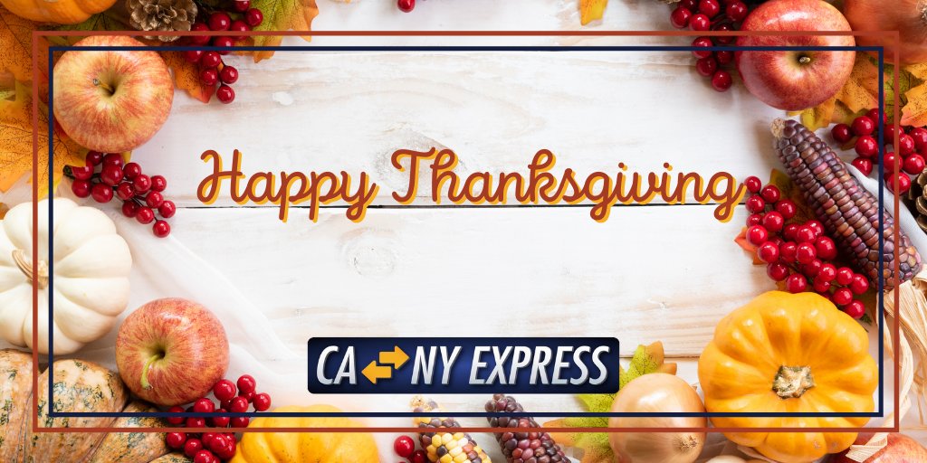 CANYExpress's tweet image. Happy #Thanksgiving! We are #thankful for the opportunity to make our customers happy. What are you thankful for?