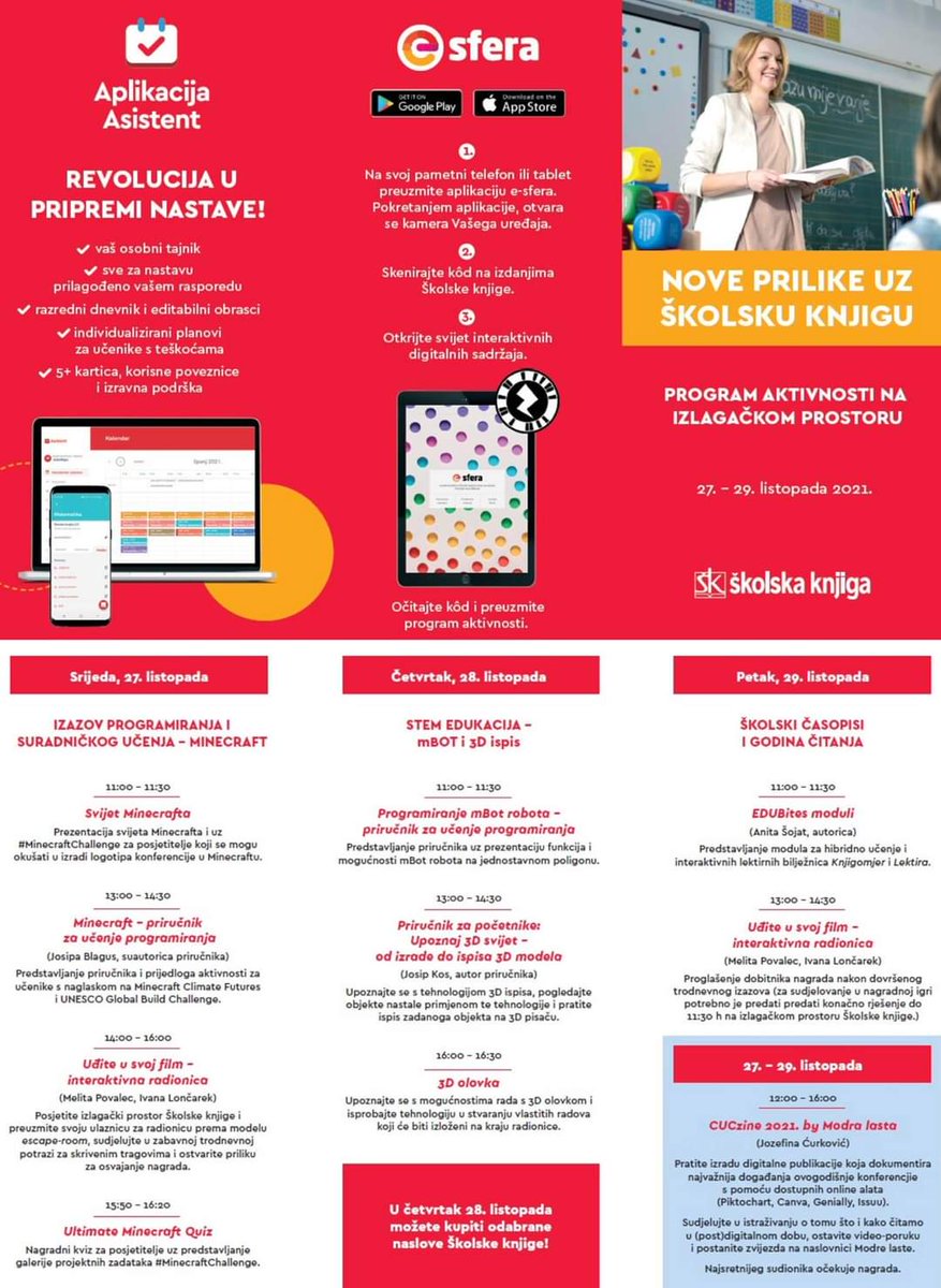 Iznimno smo sretni što se nakon dugo vremena vidimo uživo! 😍 Pripremili smo vam bogat program!
#CARNET_CUC #CUC2021