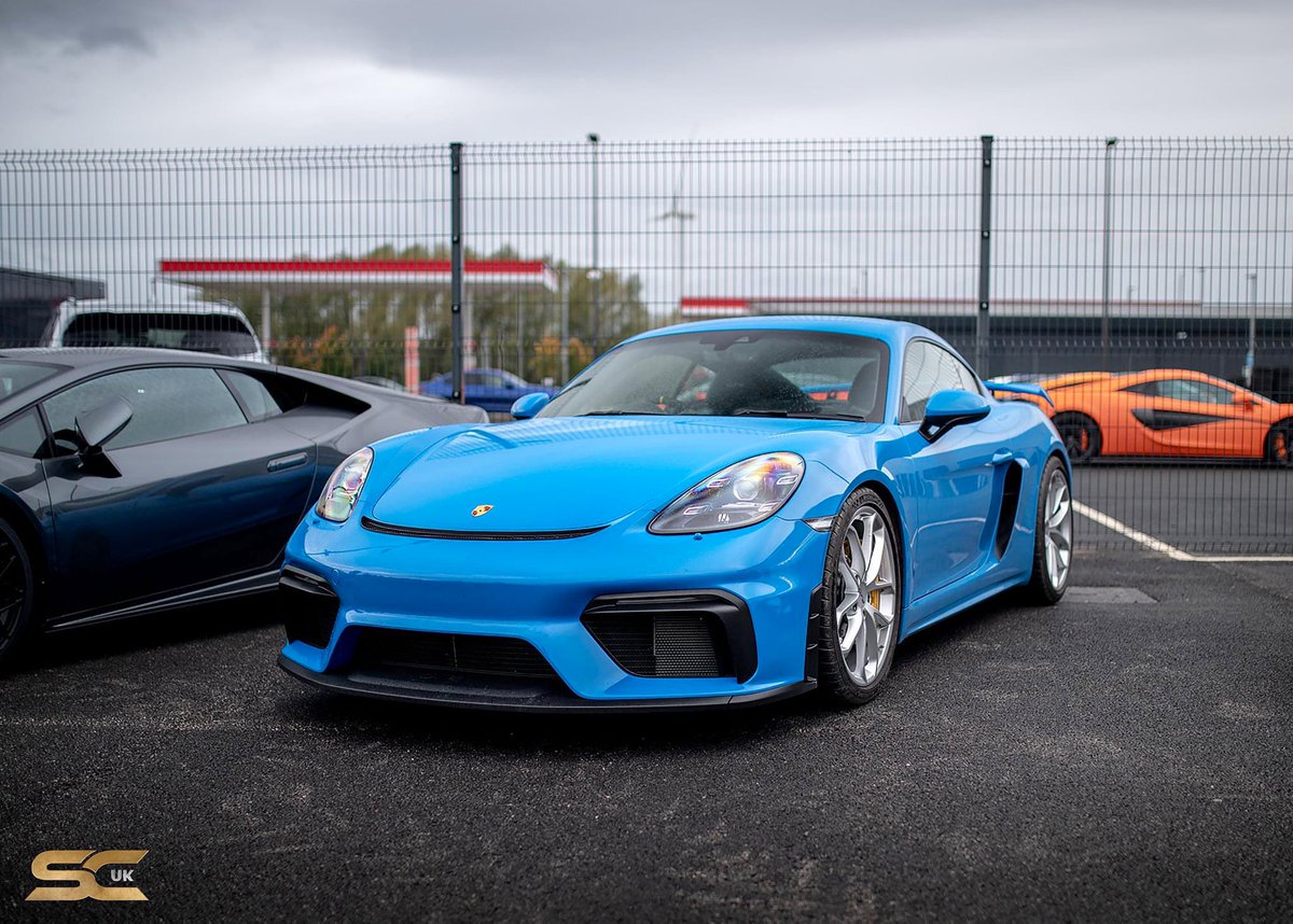 mattjameswright's tweet photo. Nice little run out with the #SCUK group this morning. 

Another ex Aston owner pal brought along his new to him F8. 😍

Also got to finally see Georges lovely new Shark blue GT4. 😎

💙🚙

#astunday https://t.co/DXc45J1KfV