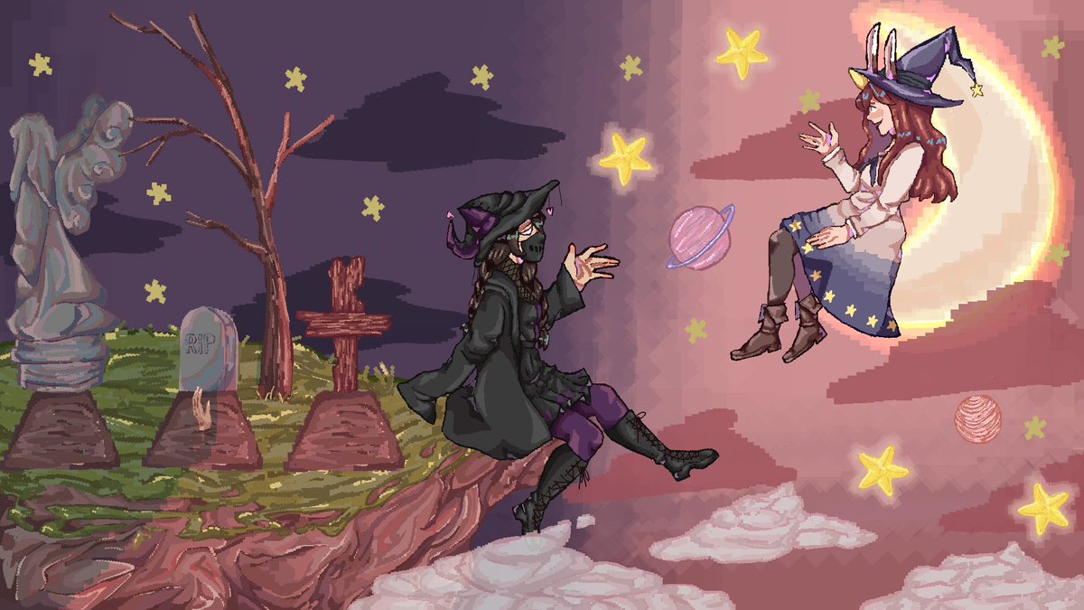 BunCalla's tweet image. Hi-Ya!
I'm Bun and my friend Calla and I  are duo variety streamers! We enjoy goofing around and playing games with friends! If you enjoy people making dumb mistakes and being generally bad at video games we're the place to be!
m.twitch.tv/callabun