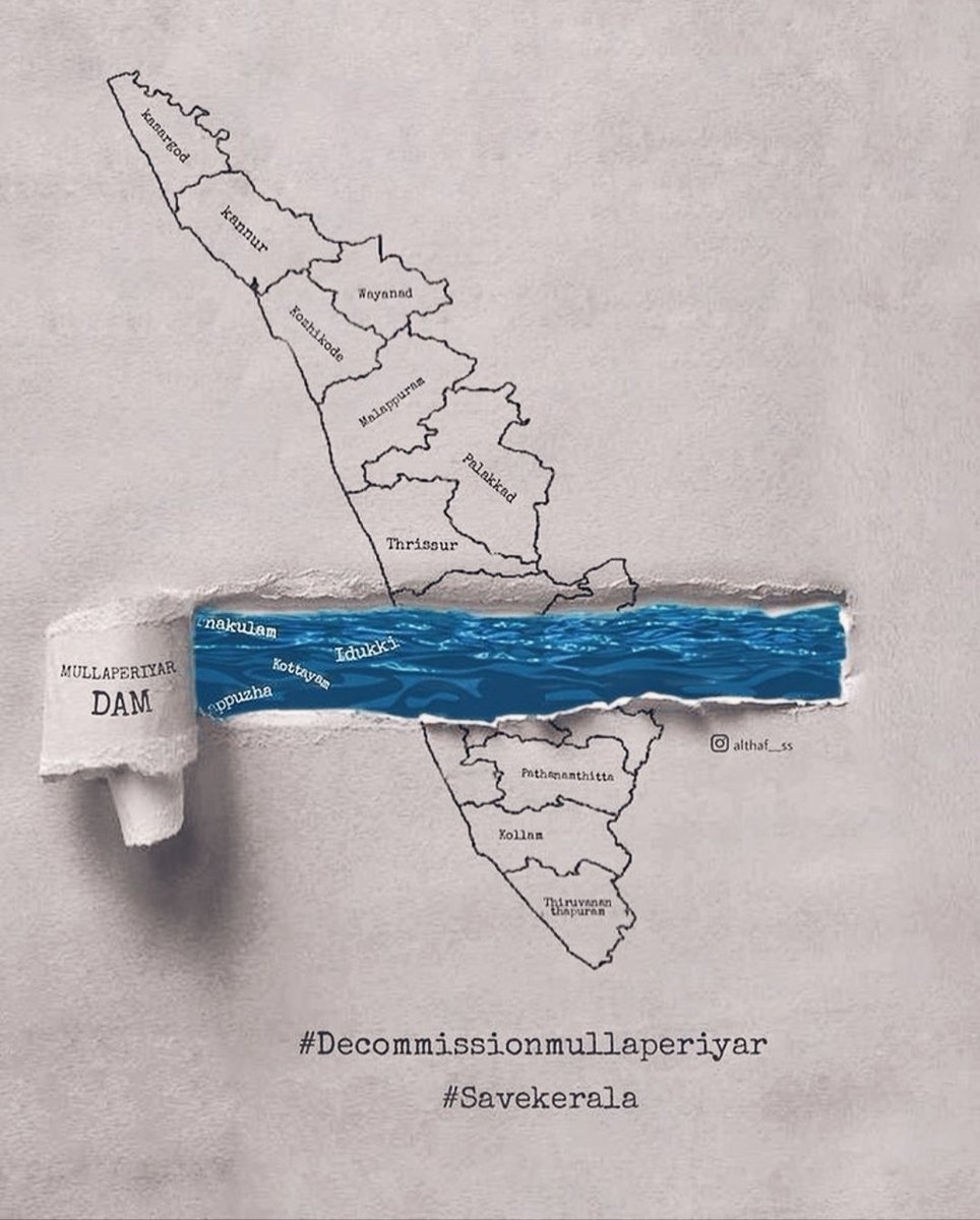 Sreerag33742295's tweet photo. Stand for once , save million s of innocents....
#decommissionmullapperiyardam 
#DecommisionMullaperiyarDam 
#savekerala https://t.co/iuPgmaheZs