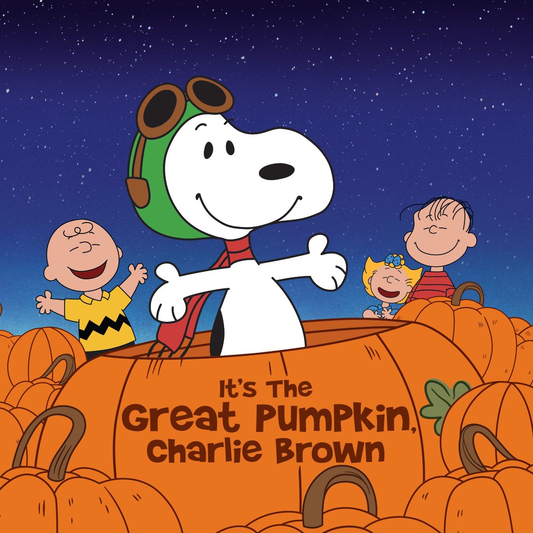 PBS's tweet photo. Tell us you love the #GreatPumpkin without telling us you love the #GreatPumpkin. 🧡 🎃

Join @Snoopy and the Peanuts gang for the family classic “It’s the Great Pumpkin, Charlie Brown!” This special one-night event airs on PBS and @PBSKIDS tonight at 7:30/6:30c. https://t.co/L27YQ7H5A7