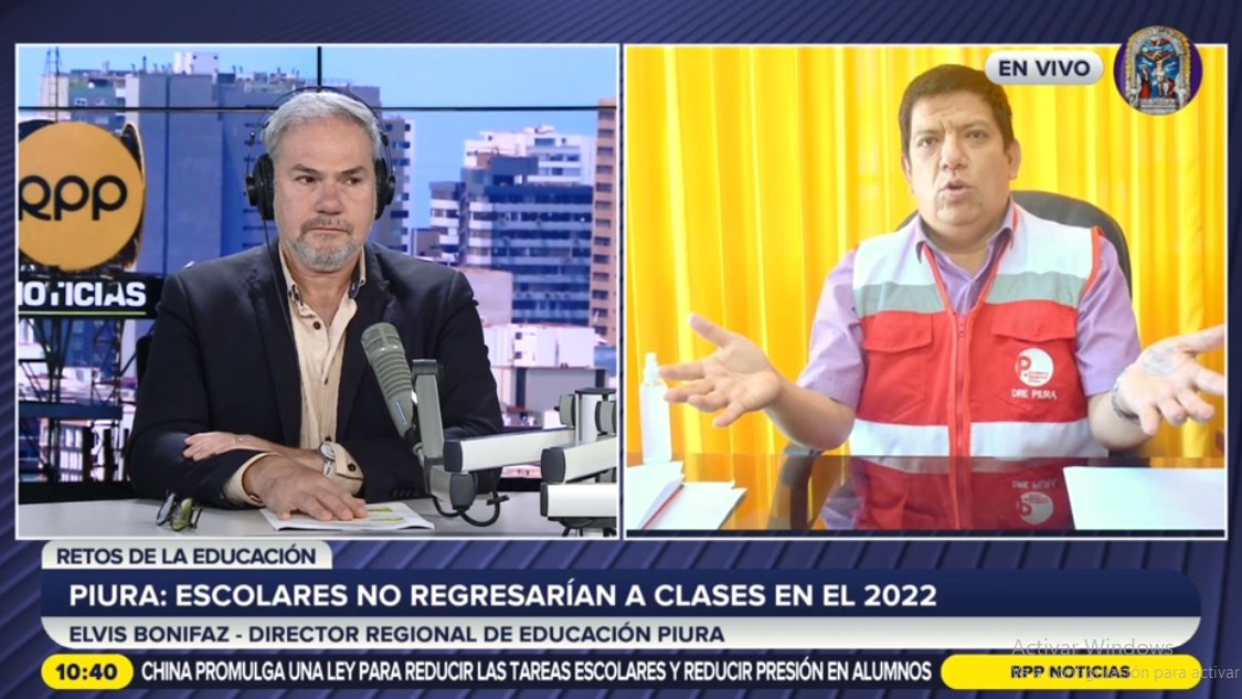 lolalora_'s tweet photo. Elvis Bonifaz, Director regional de Educación de Piura, afirma que los escolares no regresarían a clases en el 2022 porque no se darían la condiciones, además que los estudiantes de primaria no respetarían los protocolos.
Vía @RPPNoticias https://t.co/K3eWtbkbTo