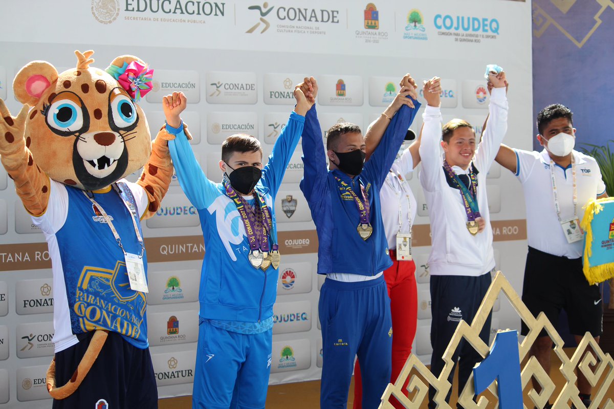 INDETamaulipas's tweet photo. ¡Los #Superatletas Tamaulipecos de #Paratletismo siguen con los buenos resultados en #ParanacionalesCONADE2021! 💯 🏆
🥈Alejandro Avilés, 200 metros.
🥉Luis Juárez y su guía Saulo Aguilar, 200 metros.  
¡Son un #OrgulloTamaulipeco! https://t.co/U66C50fhFT