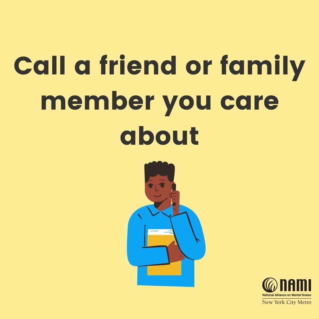 Call a friend to just to say "Hi!"  It lets them know you care, and is cathartic for you to reach out! 
#mentalhealthawareness #mentalhealth #selfcaresunday