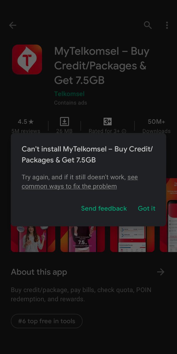 gemini_alterego's tweet image. kenapa ya min? @Telkomsel kok ga bs diinstal, apa aplikasi blm support di android 12 ya? baru nyadar setelah update kok aplikasinya ngilang dan diintsal lagi ga mau nih