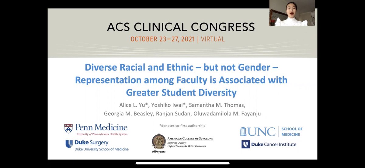 DenboJw's tweet image. Enjoyed this morning’s presentations on surgical education at #ACSCC21 

Moderated by @OAlabiMD @prajdev 

Great variety of topics! Surgical education continues to evolve.

@UTSWSurgeryLife @UMNSurgEd @DukeSurgery @MHepatobiliary @Sharpknife_Aziz @AmCollSurgeons