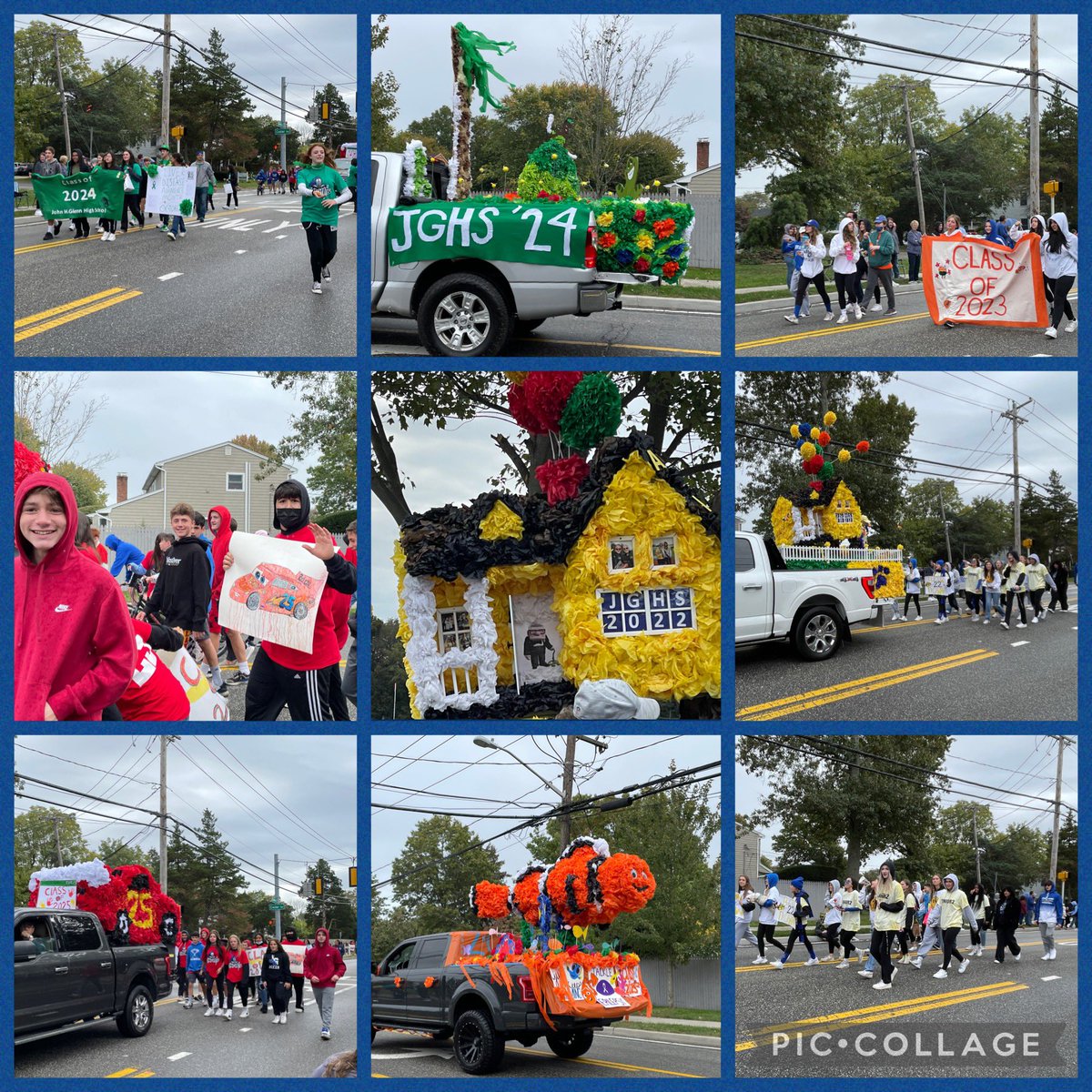 We had a great time at the homecoming parade! So nice seeing so many former students! 💙 #Elwood2021 #GoKnights