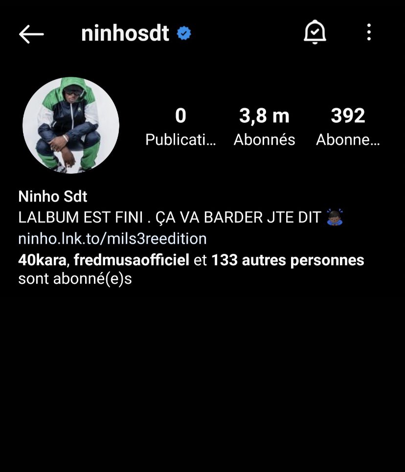 RapFrActus's tweet photo. 🚨NINHO tease encore son nouvel album ! 

« L’ALBUM EST FINI ÇA VA BARDER J’TE DIT » 

Une grosse annonce devrait arrivée dans les prochains jours… https://t.co/kPyrhPa7Jz