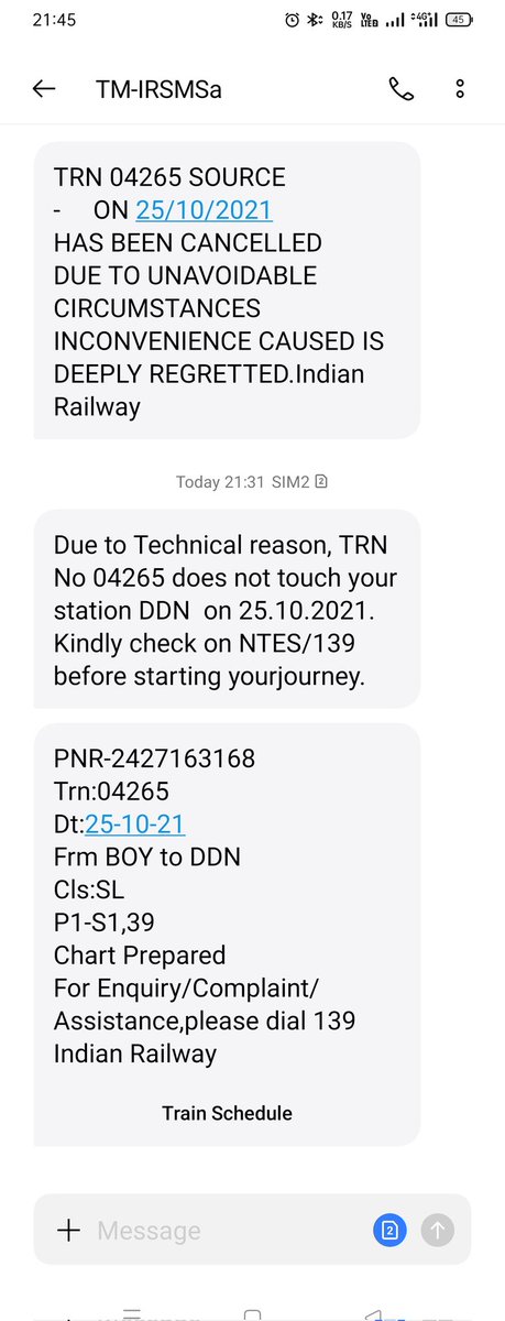 kush355's tweet photo. This is our railway system
Yesterday train is cancelled so I booked other train but now
Today seats are confirmed but the train can't touch my station
#ऐसेकैसेचलेगा
@IRCTCofficial  @RailMinIndia https://t.co/9KFn96IkSr
