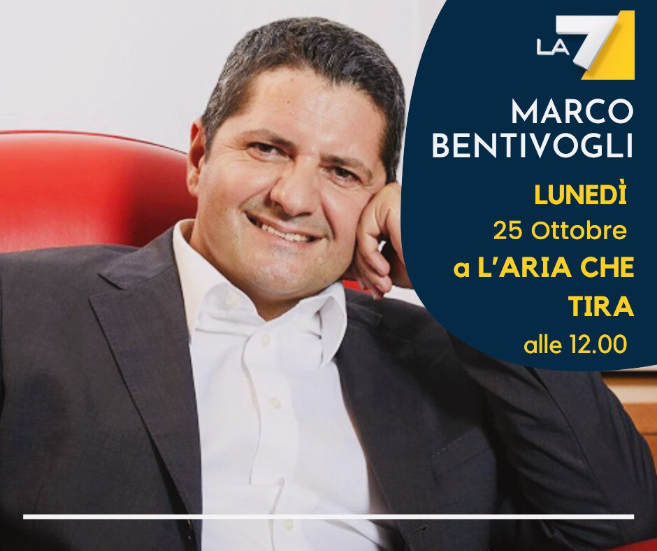 📺 Domani alle 12.00 su #la7 Marco #Bentivogli #lariachetirala7