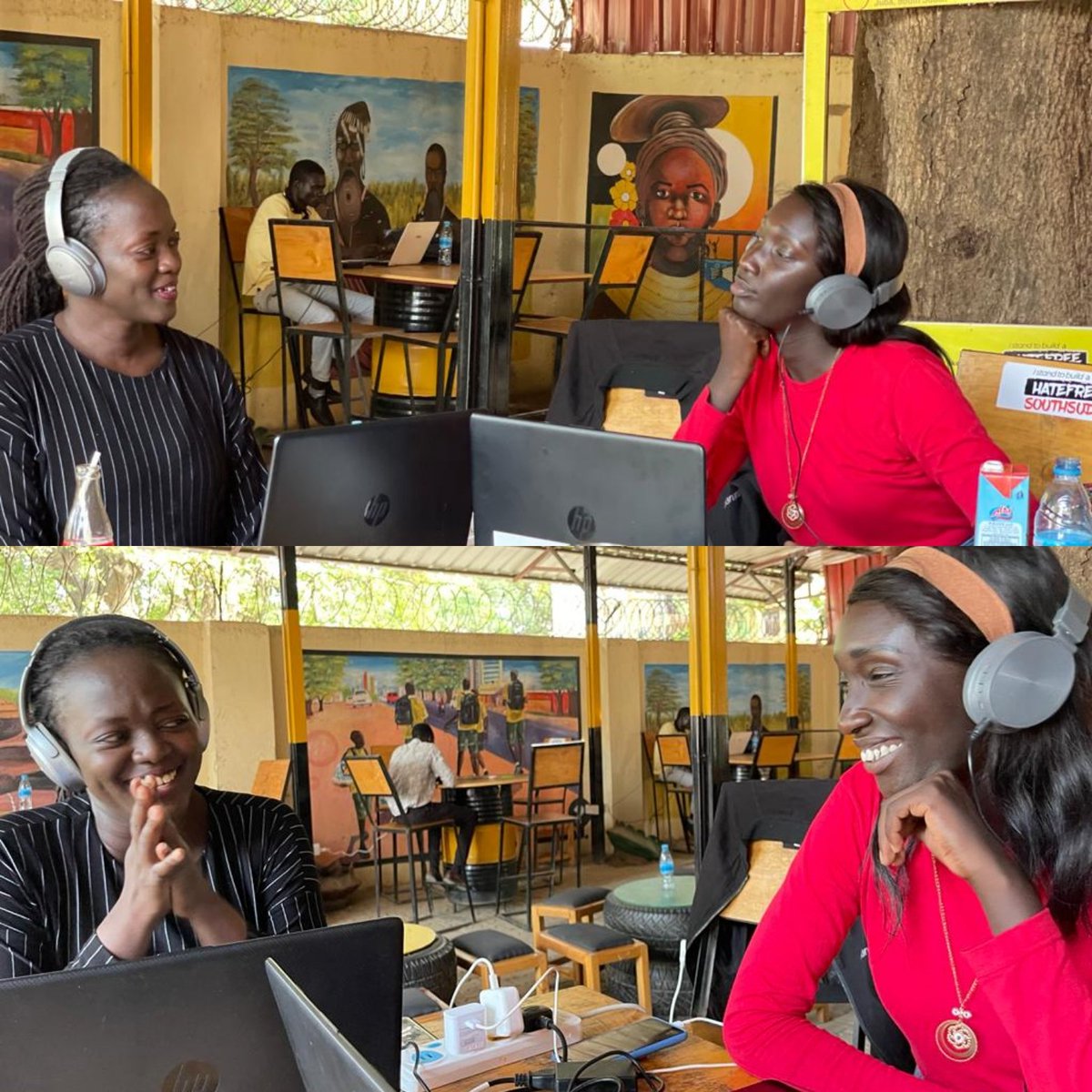 animuathiei's tweet photo. #SundayFunday Open Air Studio .@SceniusHub- a youth friendly innovation space that is making such a huge difference in the lives of so many young people in South Sudan🇸🇸..#InnovatorInChief .@marina_modi and co...We donot appreciate u enough🙏🙏
📸 : @zack_diary 
Cc. @MarcTrouyet https://t.co/wEX2WWQHuJ