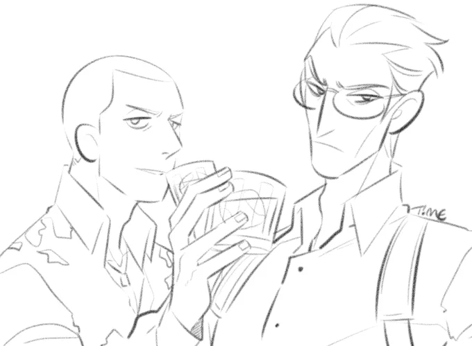 Quick scribble of the Nishifam kyodais (without their long coats even tho it's cool). #yakuza #龍が如く #kazutoarase #shinjitanaka 