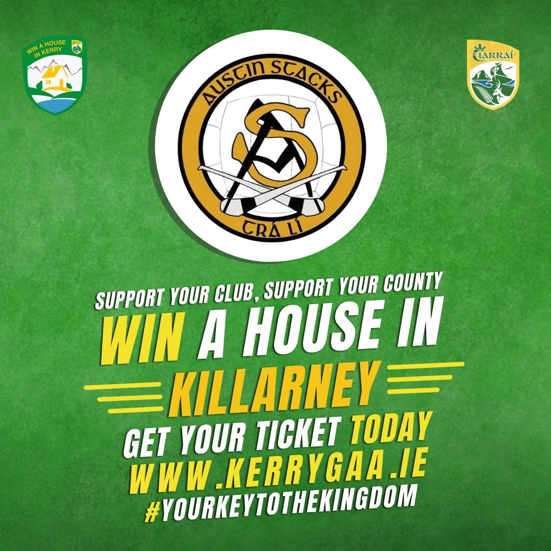 AustinStacksGAA's tweet photo. Next bonus draw is for 3 x €1000 cash giveaway - deadline to purchase a house draw ticket is midnight on Tues 26th Oct for draw on Thurs 28th Oct.  Don't forget to nominate 'Austin Stacks GAA' when purchasing https://t.co/pO7Wi8hkQX
#SupportClub #SupportCounty @Kerry_Official https://t.co/qsOSnecoM2