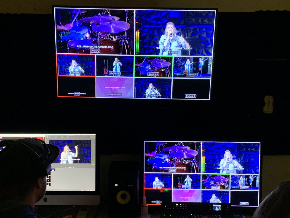 D___Allen's tweet photo. A little BTS @VeniceChurchLA of the LIVE broadcast for @YouTube 
#BTS #behindthescenes #venicechurch #LIVEBroadcast #LIVETweeting #YouTubeLIVE https://t.co/k7mcXUMlKd