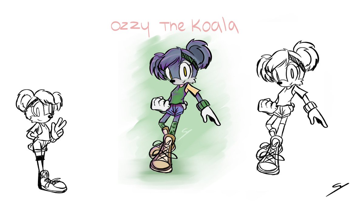Splatendo1's tweet photo. Little prototype of a Sonic OC. I don't really make OC's for this series but it was fun creating and designing a character based on one of my countries native animals. https://t.co/kHYjVOANyv