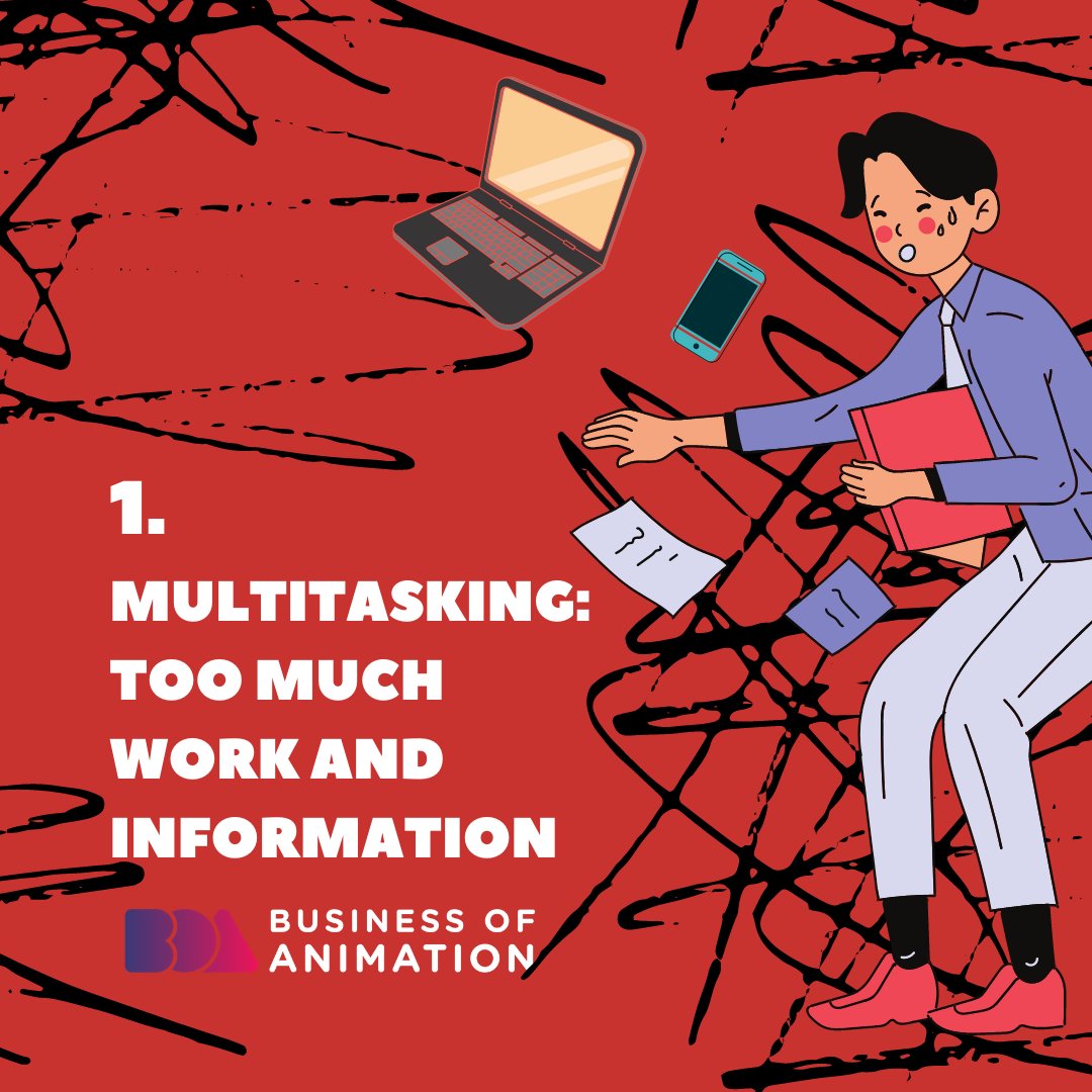 animationbiz's tweet photo. 1. Multitasking: Too much work and information
2. A messy workspace
3. Not having enough sleep/not taking breaks
#CreativityProblems #CreativityStruggles #CreativeProblems https://t.co/ego8GkveJz