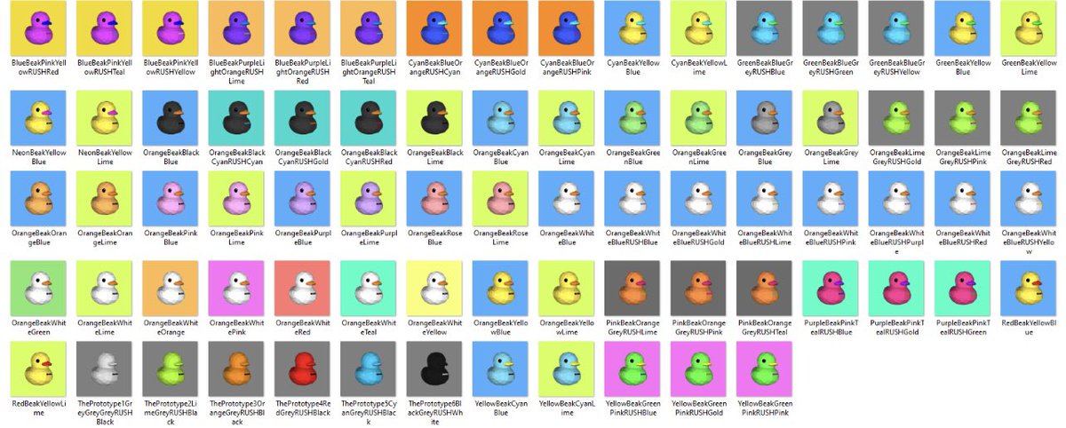 rushdefi's tweet photo. $RUSH x @RealMister_R NFT Preview

This set will feature exactly 100 NFT Ducks.

More info on a Burn Event and Burn Schedule coming later today!

#BSC Coin Flips on https://t.co/jpmdXfymWZ coming as soon as this week! https://t.co/I4GmQ9hLO9