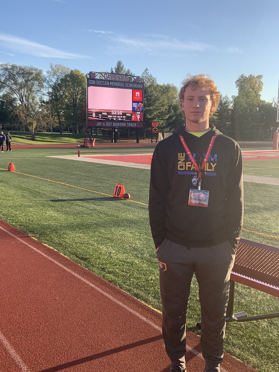 mattoconnellpal's tweet photo. Big thanks to @cardhcjt and @CoachStuedemann for having me for a game day visit last night. I loved the campus and you guys played a great game. Hope to come back soon #rollcards https://t.co/uutzwKb7IZ
