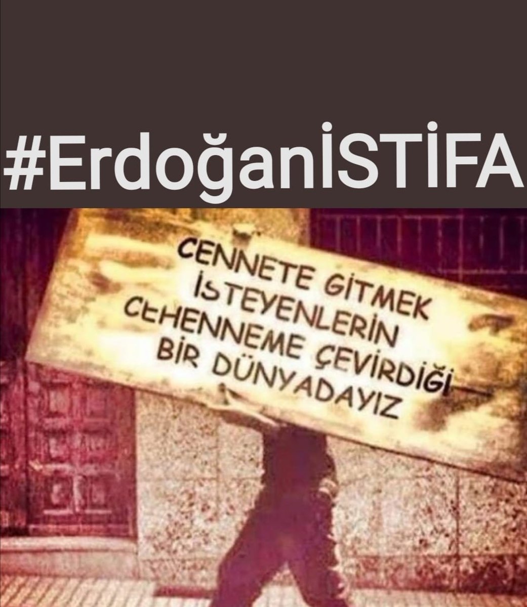 Cennete gitmek isteyenlerin 
Cehemneme çevirdigi bir
Dünyadayız  malesef

#ErdoganİSTİFA 

<a href="/MHP_Bilgi/">MHP</a> <a href="/Akparti/">AK Parti</a>