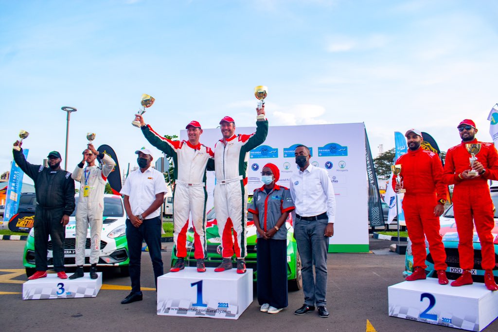 SPRwanda's tweet photo. Huge congratulations to Carl Tundo from Kenya 🇰🇪 the winner of #RGMR2021 and a huge thank you to all participating teams for a great performance.
#SPRwanda #SPRacing
#ServiceStation #RallyRacing #SPFuel
#Rwanda #AfricaRallyChampionship https://t.co/U9iHiwa7go