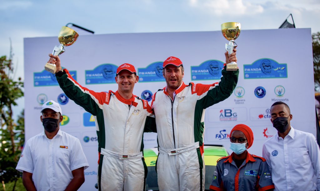 SPRwanda's tweet photo. Huge congratulations to Carl Tundo from Kenya 🇰🇪 the winner of #RGMR2021 and a huge thank you to all participating teams for a great performance.
#SPRwanda #SPRacing
#ServiceStation #RallyRacing #SPFuel
#Rwanda #AfricaRallyChampionship https://t.co/U9iHiwa7go